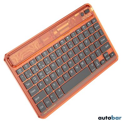 Клавіатура HOCO S55 Transparent Discovery edition wireless BT keyboard Citrus Color