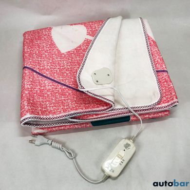 Електропростирадло електричне простирадло з підігрівом Electric Blanket 170х150см серця ws57791