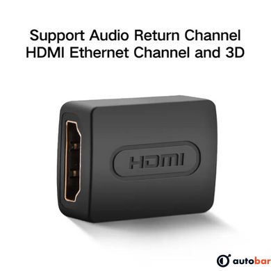 Адаптер UGREEN HDMI Female to Female Adapter (Black)(UGR-20107)