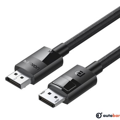 Кабель DP 1.4 Male to Male 3м Plastic Case Braided Cable UGREEN DP114 Чорний 80393