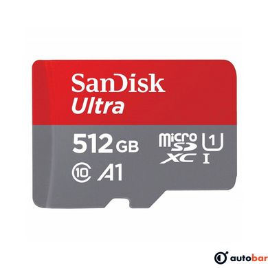 microSDXC (UHS-1) SanDisk Ultra 512Gb class 10 A1 (150Mb/s) (adapter SD)