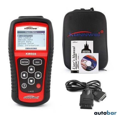 Професійний сканер для авто Konnwei KW808 OBD II/EOBD, Сканер для діагностики, Тестер діагностика ws55876-1