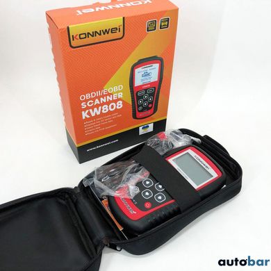 Професійний сканер для авто Konnwei KW808 OBD II/EOBD, Сканер для діагностики, Тестер діагностика ws55876-1