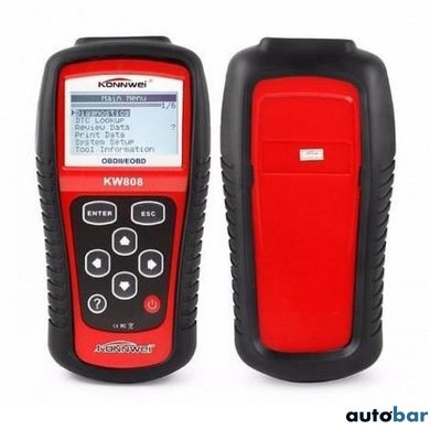 Професійний сканер для авто Konnwei KW808 OBD II/EOBD, Сканер для діагностики, Тестер діагностика ws55876-1