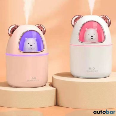 Зволожувач повітря Bear Humidifier H2O USB ведмежа на 300мл. Колір: білий