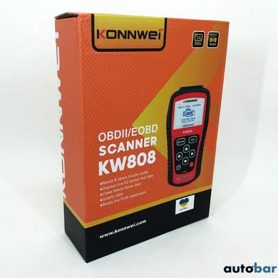 Професійний сканер для авто Konnwei KW808 OBD II/EOBD, Сканер для діагностики, Тестер діагностика ws55876-1