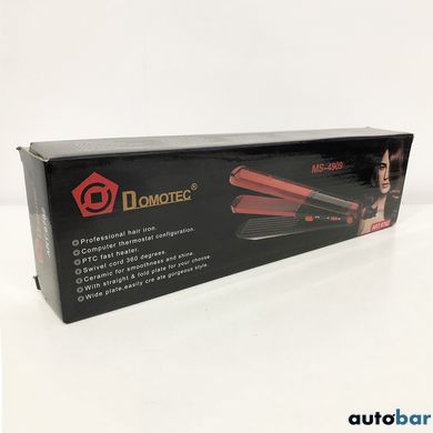 Плойка гофре 2 в 1 Domotec MS-4909, чорно-червоний