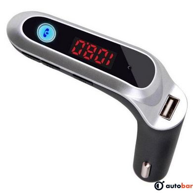 FM модулятор CAR G6 Bluetooth USB AUX MicroSD трансмітер, блютуз трансмітер для авто. Колір: сірий