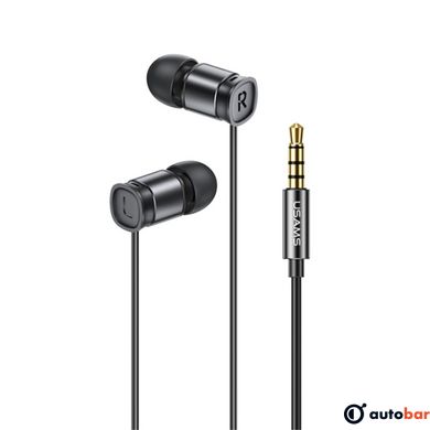 Навушники Usams EP-46 Mini 3.5mm In-Ear Earphone 1.2m Black