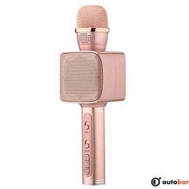 Караоке Мікрофон Magic Karaoke YS-68 Bluetooth Колонка 2в1 з голограмою LED Відлуння Мембраної Бездротової. Колір: рожевий
