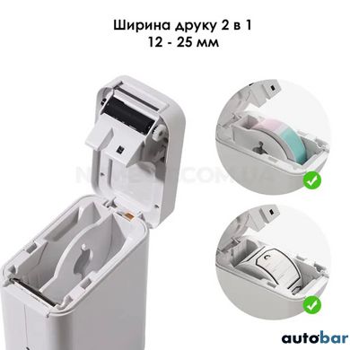 Термопринтер для друку наклейок NIIMBOT D101 White (A1A88628623)