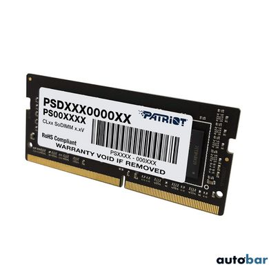 DDR4 Patriot SL 4GB 2666MHz CL19 512X8 SODIMM