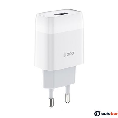 Мережевий зарядний пристрій HOCO C72A Glorious single port charger White