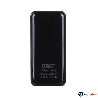Мобільна зарядка портативна Power Bank 9600mAh UKC, Зовнішній акумулятор, Зарядка power bank. Колір: чорний
