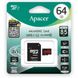 microSDXC (UHS-1) Apacer 64Gb class 10 R85MB/s (adapter SD)