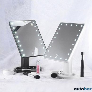 Дзеркало для макіяжу з 16 LED підсвічуванням Mirror White. Колір білий