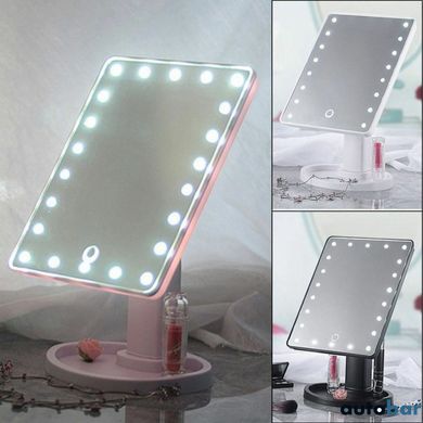 Дзеркало для макіяжу з 16 LED підсвічуванням Mirror White. Колір білий