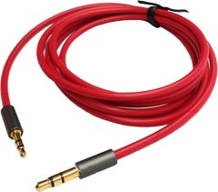 Кабель AUX Audio 3.5мм M/M 1.2м Premium червоний S0661