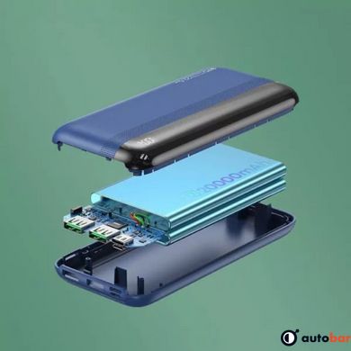 Зовнішній акумулятор REMAX Kiren Series PD20W+QC22.5W Fast Charging Power Bank 20000mAh RPP-180 Blue