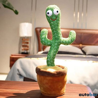 Інтерактивна іграшка Dancing cactus розмовляє танцюючий кактус, м'яка іграшка кактус, Плюшевий кактус ws17295