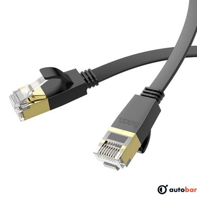 Кабель HOCO US07 General pure copper flat network cable(L=20M) Black