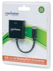 Перехідник USB3.1 Type-C --> DisplayPort (F), Manhattan 152020
