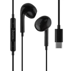 Навушники HOCO M1 Max crystal earphones for Type-C with mic Black