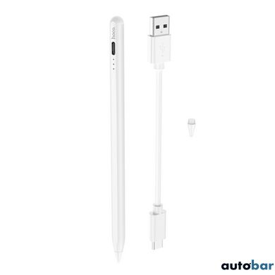 Стилус HOCO GM108 Smooth series fast charging capacitive pen for iPad White