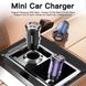 Автомобільний зарядний пристрій Essager Gyroscope Mini 45W Car Charger USB-A + Type-C blue (ECCAC45-TL03-Z)