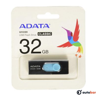Flash A-DATA USB 2.0 AUV 220 32Gb Black/Blue AUV220-32G-RBKBL