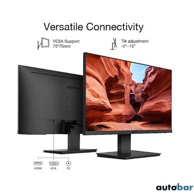 Монітор KOORUI 23.8 Business VA Black FHD 75HZ (24N1A)