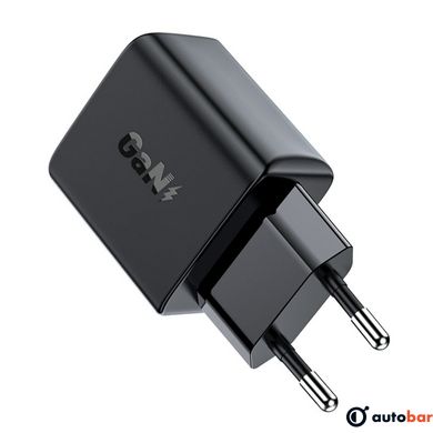 Мережевий зарядний пристрій ACEFAST A21 30W GaN single USB-C charger Black