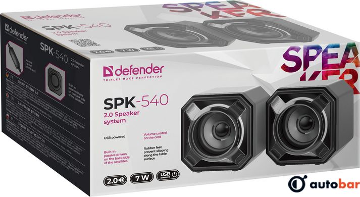 Акустична система 2.0 Defender SPK-540 7 Вт, USB 65541