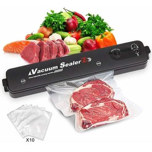 Вакуумний пакувальник VACUUM SEALER LP-11 (S+) нова модель дві кнопки. Колір: чорний