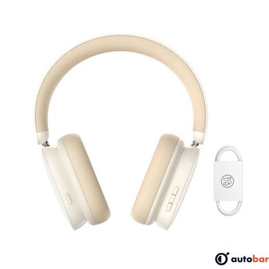 Навушники Baseus Bowie H1 Noise-Cancelling Wireless Headphones Rice White