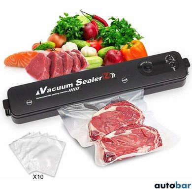 Вакуумний пакувальник VACUUM SEALER LP-11 (S+) нова модель дві кнопки. Колір: чорний