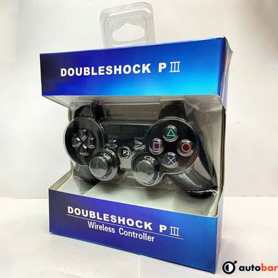 Ігровий бездротовий геймпад Doubleshock PS3/PC акумуляторний джойстик з функцією вібрації