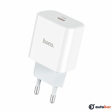Мережевий зарядний пристрій HOCO C76A Plus Speed source PD20W charger White