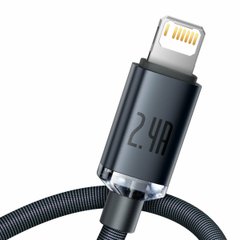 Кабель Baseus Crystal Shine Series Fast Charging Data Cable USB to iP 2.4A 2m Black CAJY000101