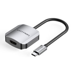 Перехідник USB3.1 Type-C --> HDMI (F), 4K 30HZ, кабель 0.15м, Vention TDEHB