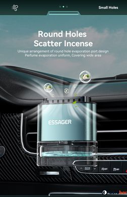 Автомобільний освіжувач повітря ESSAGER CAR air outlet press type perfume bottle Silver