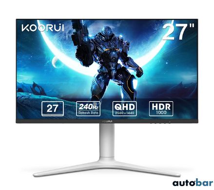 Монітор KOORUI 27 Gaming VA/mini-LED QHD 240HZ HDR1000 (GN10)