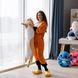 Гігантська м'яка плюшева іграшка Довгий Кіт Батон котейка-подушка 110 см. Колір: коричневий