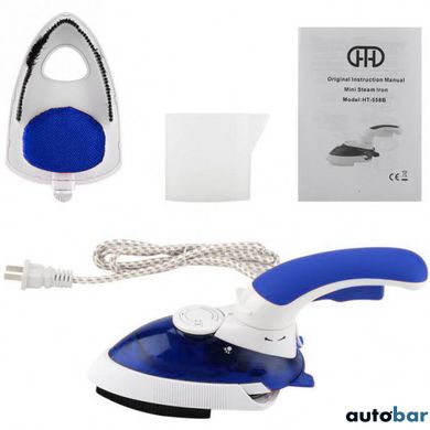 Відпарювач Mini Steam Iron HT-558B. Колір синій