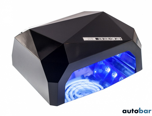 Сушарка для нігтів, лампа для гель лаку UV LAMP CCF + LED. Колір чорний