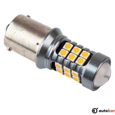 Лампа PULSO/габаритна/LED 1156/24+3SMD-3030/12-24v/2w/400lm Yellow