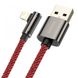 Кабель Baseus USB AM-Lightning M, 2 М, 2.4A, 90° Red, Legend Series Elbow (CACS000109)