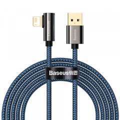 Кабель Baseus USB AM-Lightning M, 2 М, 2.4A, 90° Blue, Legend Series Elbow (CACS000103)