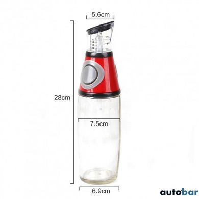 Дозатор для масла і оцту FRU-123. Колір червоний