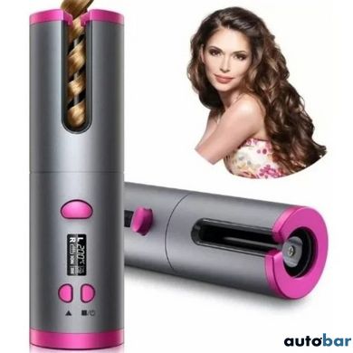 Плойка авто-бігуді для завивки волосся бездротовий Ramindong Hair curler. Колір: сірий